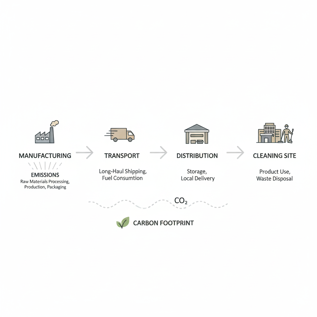Scope 3 emissions across the cleaning supply chain