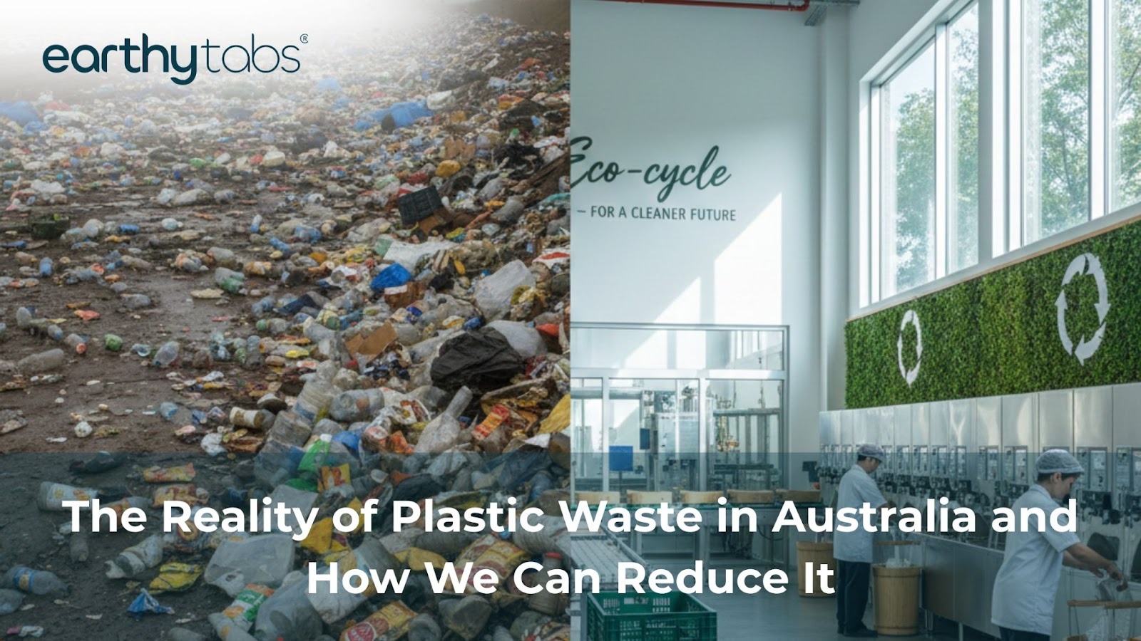 Plastic waste reduction in Australia showing the shift from 5L plastic bottles to sustainable facility practices