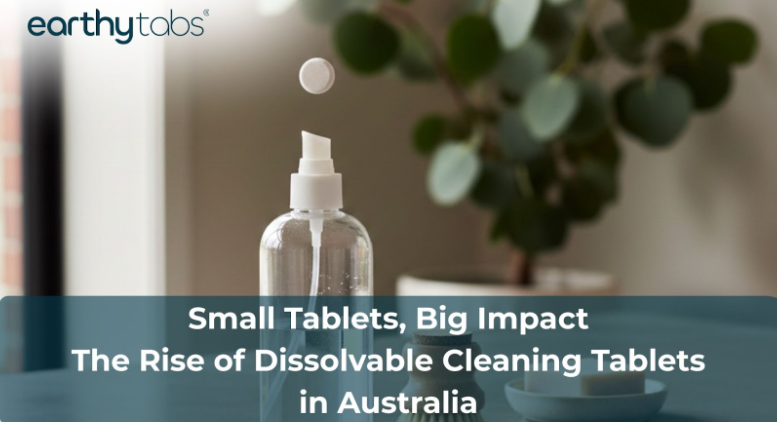 Dissolvable cleaning tablets Australia used in a plastic-free eco-friendly home